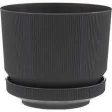 Die Grup Tr S282 Lüks Saksı Dekoratif Saksı, Antrasit, 18.5cm, 3.3 Litre