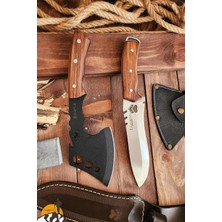 Die Grup Tr 2 Li Outdoor Balta Bıçak Set Kamp Baltası Bıçak Şef Bıçağı Budama Baltası Lzout1