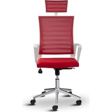 Die Grup Tr Ceo Ergonomik Ofis Koltuğu, Başlıklı, Fileli, Metal Ayaklı, Çalışma Sandalyesi