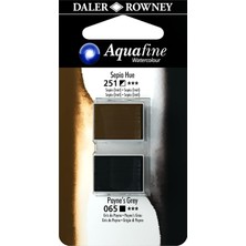 Die Grup Tr Aquafine H/p Blister Set 21 Sanatçi Tipi Tablet Suluboya, Sepia Hue/paynes Grey