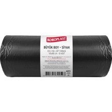 Die Grup Tr Ekonomik Endüstriyel Büyük Siyah Çöp Torbası 10'lu 65×80 Cm, Kalın & Dayanıklı, Çift Katlı, Geri Dönüştürülebilir Atık Torbası; Restoran, Fabrika, Inşaat, Ofis ve Depo Için Güçlü Çöp Poşeti