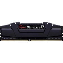 Die Grup Tr (1X8GB) Ripjaws V Gaming Serisi 3200 Mhz CL16 (16-18-18-38) Siyah Renkli Alüminyum Soğutuculu 1,35V Bellek Modülü