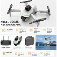 Die Grup Tr 4K Kameralı Katlanabilir Drone, 6 Eksen Jiroskop, Yükseklik Sabitleme, Optik Akış, 360° Takla Modu, Taşıma Çantası Hediyeli