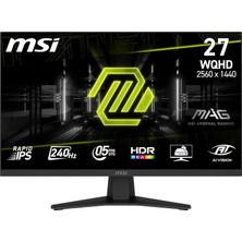 Die Grup Tr 27 Mag 274QF X24, Gaming Monitör, Wqhd, 16:9, Flat, Rapid Ips, 240Hz, 0.5ms (Min.), Freesync Premium