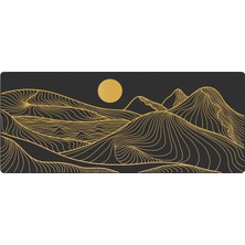 Die Grup Tr Gamer Mouse Pad 70X30 Mouse Pad Xl Büyük Oyuncu Mousepad (Black Moon, 70X30 cm 3mm Kalınlık)