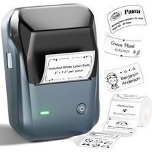 Die Grup Tr B1 Etiket Makinesi, Otomatik Tanımlamalı Bluetooth Taşınabilir Etiket Yazıcısı, Ofis, Ev, Iş Için Kullanımı Kolay, 2 x 1.2 Inç Etiket/rulo (Mavi)