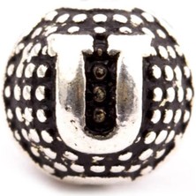 Zero Land Edntrend 8 mm Metal Harf - Metal Tesbih Harfi - U