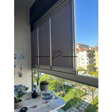Die Grup Tr Plise Perde Cam Balkon Akordiyon Perde Sistemleri 11 Renk Seçeneği 30 x 180 Antrasit