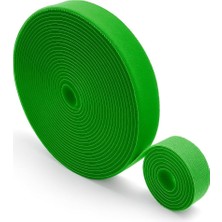 Die Grup Tr Cırt Cırt Sabitleyici Kablo Düzenleyici 5 Metre x 1cm Kanca ve Döngü Kayışları, Tekrar Kullanılabilir, Çift Taraflı Kanca Rulo Düzenleyici Kayışlar, Bağlama Bandı (Yeşil)