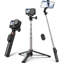 Die Grup Tr Remote Selfie Stick (Djı, Gopro ve Cep Telefonu Uyumlu) | Gopro HERO11/12/13 Için Uzaktan Kumandalı Selfie Çubuğu | Osmo Action 4/5/6 Için Kumandalı Selfie Çubuğu