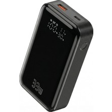 Die Grup Tr 10000MAH 33W LED Watt Amper Göstergeli Usb-A + Type-C Powerbank Taşınabilir Hızlı Şarj Cihazı