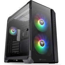 Die Grup Tr View 51 Tempered Glass Pencereli, 2X200MM Argb Ledli Siyah Midtower Kasası (CA-1Q6-00M1WN-00)