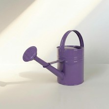 Die Grup Tr Olivia 3,5 Litre Metal Çiçek Bahçe Sulama Kabı – Modern Dekoratif Çok Amaçlı Sulak (Mor)