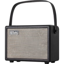 Die Grup Tr Akustik/elektro Gitar Amplifikatörü, Gitar Akustik/elektrik Için 15 Watt Taşınabilir Bluetooth Amplifikatör, Reverb Efektli, 2 Bant Eq, Siyah