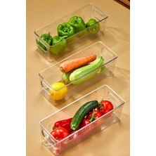 Die Grup Tr Buzdolabı ve Dolap Içi Düzenleyici Şeffaf Organizer Set - 3 Adet, CC.CP.001