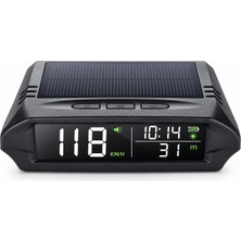 Die Grup Tr S98 Gps Hud Hız Göstergesi Güneş Enerjili Dijital Head Up Display Araç Ön Cam Yansıtmalı Hız Göstergesi Hız Aşım Uyarılı Tak Çalıştır Evrensel Uyumlu