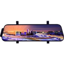 Die Grup Tr 1080P Dvr Araç Içi Kamera Ön ve Arka Çift Kamera 9.66 Inç Dokunmatik Ekranlı Sürüş Kaydedici 170° Geniş Açı Desteği Net Gece Görüşü Park Monitörü Hareket Algılama Çarpışma Kilitleme Döngü Kaydı