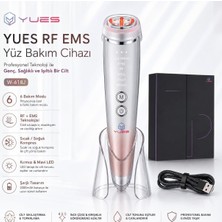Die Grup Tr W-618J 6 Modlu Rf Ems Yüz Bakım Cihazı, Kırmızı/mavi Led, Sıcak-Soğuk Kompres, Titreşimli Şarjlı Cilt Masaj Aleti, Standlı