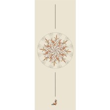 Die Grup Tr Reflect Serisi Floral 4.1 mm Doğal Kauçuk Kaydırmaz Yoga Matı