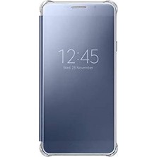 Die Grup Tr Galaxy A7 (2016) Koruyucu Kılıf, Clear View Cover EF-ZA710CBEGWW, Siyah/şeffaf (Kılıf 14 Cm, Siyah/şeffaf)