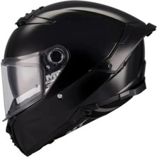 Die Grup Tr mt Helmets Thunder 4 Sv Parlak Siyah Kask - Ece 22.06 Sertifikalı, Güneş Vizörlü, Full Face Kapalı Motosiklet Kaskı