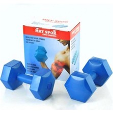Die Grup Tr 10 kg Dambıl Ağırlık Seti 20 kg Köşeli Vinyl Kaplı 2'li Set, 0004