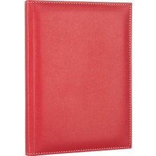 Die Grup Tr 2025 S.deri Kapak Diplomat Ajanda Defter Tarihli Çizgili 17X24 cm Kırmızı