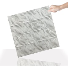 Die Grup Tr 3 Boyutlu Duvar Paneli Kabartmalı Geometrik Yuvarlak Desenli Pvc 41X41 Cm/ 6 Adet /1 M²