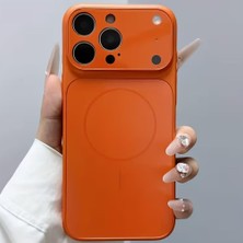 Die Grup Tr iPhone 17 Pro Max ile Uyumlu Kılıf Magsafe ile Uyumlu Kablosuz Şarj Destekli Temperli Kamera Koruma Glass Kılıf – Parmak Izi Yapmayan Wireless Charging Kamera Koruyucu Darbe Emici Sert Kapak