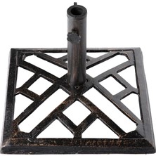Die Grup Tr QI003816 Kare-Bronz Döküm Demir Şemsiye Taban Standı 8,6 kg