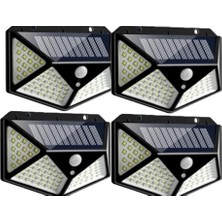 Die Grup Tr 4 Adet 100 Solar Güneş Enerjili Hareket Sensörlü Bahçe Garaj Ev Aydınlatma Lambası
