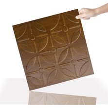 Die Grup Tr 3 Boyutlu Duvar Paneli Kabartmalı Geometrik Yuvarlak Desenli Pvc 41X41 Cm/ 6 Adet /1 M²