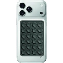 Die Grup Tr Silikon Vantuzlu Telefon Tutucu, Ahtapot Vakumlu Tasarım, Telefon Arkası Kılıf Tutucu, Araç ve Masa Üstü Kullanım, Tüm Cep Telefonu Modellerine Uygun (Koyu Gri)
