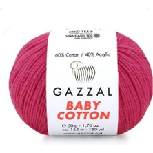 Die Grup Tr Gazzal Baby Cotton Amigurumi 50GR - Örgü Ipi 3415 Koyu Fuşya