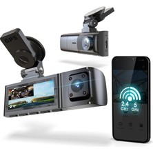 Die Grup Tr R316 4K Araç Kamerası, Gps ve Wi-Fi, 64GB Sd Kart, Çift Kamera, Gece Görüşü