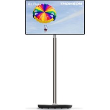 Die Grup Tr 32 Inç 4K UHD Android Işletim Sistemli Dokunmatik Taşınabilir Akıllı Monitör, Dahili Batarya, Katlanabilir Stand, Wi-Fi 6, 32UE5M45