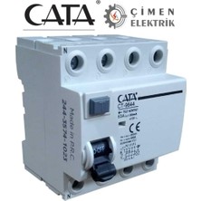 Die Grup Tr Cata CT-9644 Trifaze Kaçak Akım Koruma Şalteri, 4X63A, 30MA, 6ka