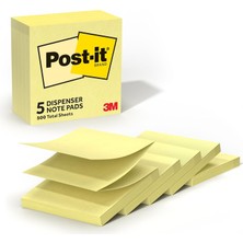 Die Grup Tr Açılır Notlar 7,6 x 7,6 Cm, 5 Ped, Amerika'nın 1 Numaralı Favori Yapışkan Notlar, Kanarya Sarısı, Temiz Çıkarma, Geri Dönüştürülebilir (3301-5YW)