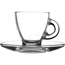 Die Grup Tr Espresso Bardak ve Tabak, 2'li Set, 8cl