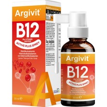 Die Grup Tr B12 Active Maxi 1000 Sprey ve Metilkobalamin, Hidroksokobalamin ve Adenosilkobalamin (30 Ml)