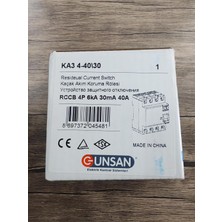 Die Grup Tr Günsan Rccb 4p 40A 30MA Kaçak Akım Koruma Rölesi Ka3 4-40/30