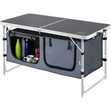 Die Grup Tr 120X60 cm Saklama Dolaplı Katlanır Kamp Masası