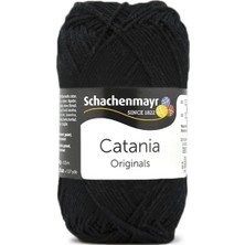 Die Grup Tr Schachenmayr Catania Pamuk Amigurumi El Örgü Ipi Ipliği Yünü 110 Siyah
