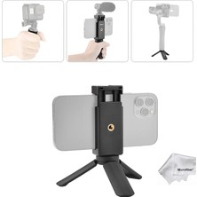 Die Grup Tr T&y Foto Gimbal Standı Tripodu + Telefon Tutucu Holder Zhiyun, Feiyu, Djı Osmo Vb
