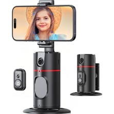 Die Grup Tr Gimbal Otomatik Izleme Cihazı - Uzaktan Kumandalı, Otomatik Takipli Gimbal Kamera, 360 Derece Dönebilen, Uzaktan Selfie Çekimi, Telefon Tutucu ve Sabitleyici, Selfie Çekimi Için Gimbal Stabilizer