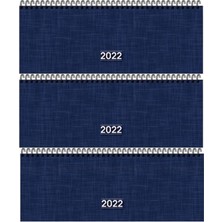 Die Grup Tr Keskin Color 2022 Haftalık Spiralli Masa Takvimi, 12X33.5 Cm, Orta Boy, 3 Adet