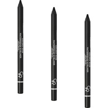 Die Grup Tr Waterproof Eyeliner - Longwear & Soft Ultra Black - Yumuşak Uclu Ultra Siyah Göz Kalemi (3 Paketi)