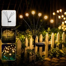 Die Grup Tr 6 LED Fas Topu Güneş Enerjili Bahçe Lambası Solar Çim Yol Peyzaj Aydınlatma Dekoratif Işık Sıcak Beyaz