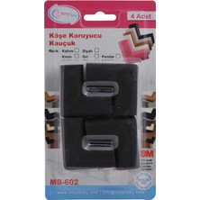 Die Grup Tr Unisex Kauçuk Köşe Koruyucu, Siyah