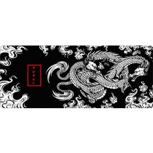 Die Grup Tr Gamer Mouse Pad 90X40 Mouse Pad Xxl Büyük Oyuncu Mousepad (Dragon, 90X40 cm 3mm Kalınlık)